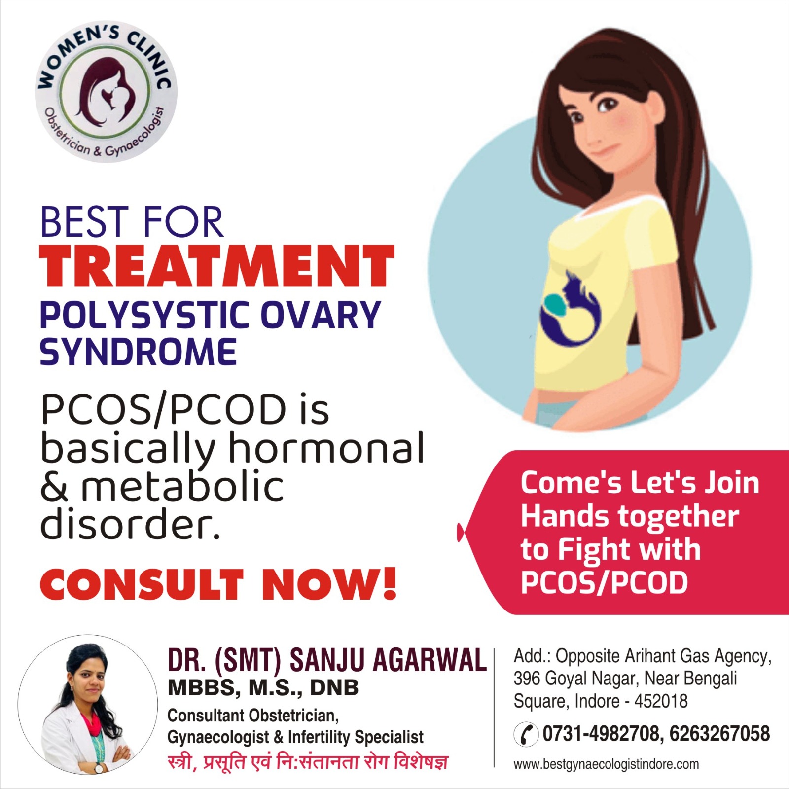 Leading Doctor for PCOS PCOD Treatment in Indore